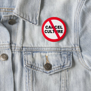 Cultuurgevaar annuleren ronde button 5,7 cm
