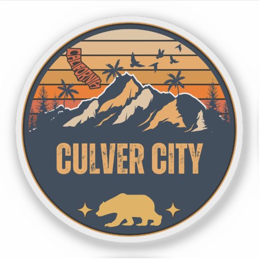Culver City, Californië Sticker (Voorkant)