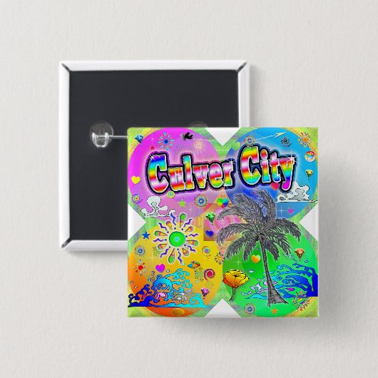 Culver CIty Quadro Seasons Button (Voorkant /achterkant)