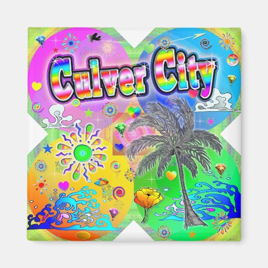 Culver CIty Quadro Seasons Magnet (Devant)