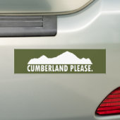 Cumberland alsjeblieft bumpersticker (Op auto)