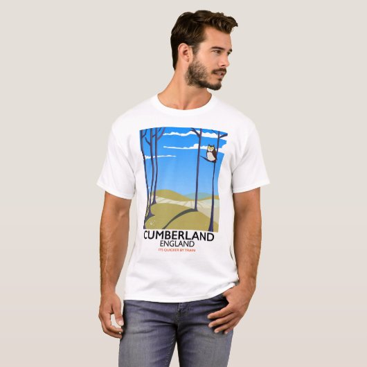 Cumberland, Engeland,  reisposter. T-shirt (Voorkant volledig)