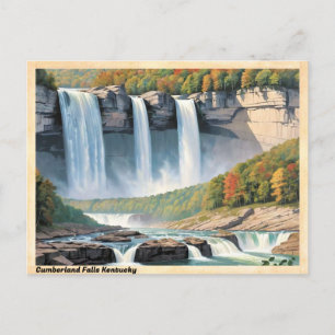 Cumberland Herfsten Kentucky Vintage Travel Briefkaart