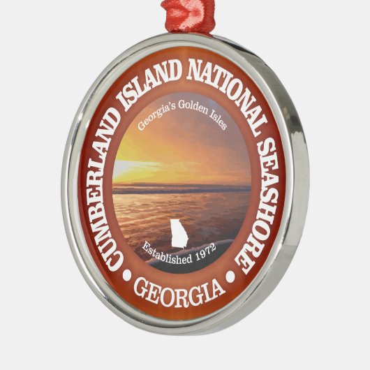 Cumberland Island National Seashore Metalen Ornament (Links)