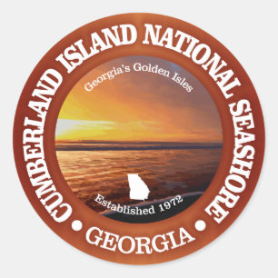 Cumberland Island National Seashore Ronde Sticker