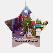 Cumberland Maryland Keramisch Ornament (Voorkant)