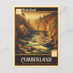 Cumberland, Rhode Island Antiek Briefkaart