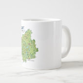 Cumbria England Map reisposter. Extra Grote Beker (Voorkant rechts)