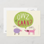 Cumbrian Owz It Gaan Post Kaart (Voorkant / Achterkant)