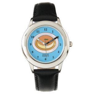 Cumcaramel cartoon illustratie horloge