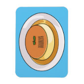 Cumcaramel cartoon illustratie magneet (Verticaal)
