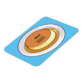 Cumcaramel cartoon illustratie magneet (Linkerzijde)