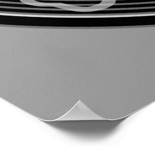 Cumelie en kruisbeenderen Embleem Poster (Hoek)