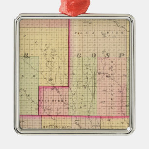 Cuming County, Nebraska Metalen Ornament