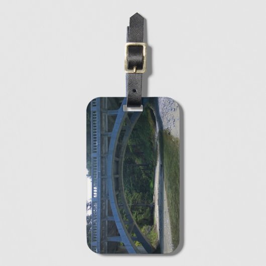 Cummins Creek in Neptune State Park, OF Bagagelabel (Voorkant (verticaal))