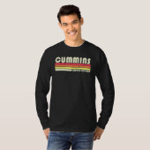 Cummins Surname Retro 80-90-jarige Reu T-shirt (Voorkant volledig)