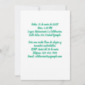 Cumpleaños de 65 Años Fiesta Foto Kaart (Achterkant)