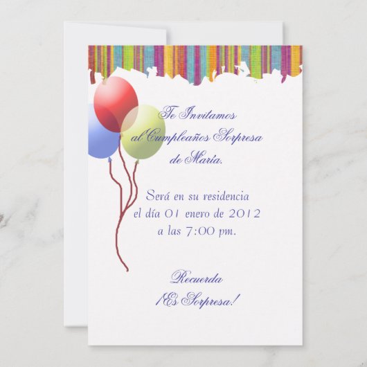 Cumpleaños - invitation (Dos)