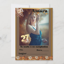 cumpleanos Invitation Kaart