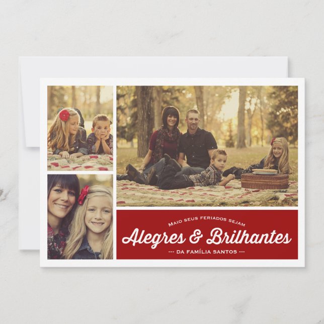 Cumprimento alegre & brilhante do Natal (Voorkant)