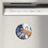 Cumputer Cat Magnet Magneet (Insitu (Vaatwasser))