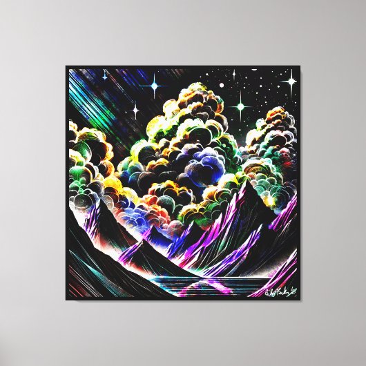 Cumulus Canyon Canvas Afdruk (Voorkant)