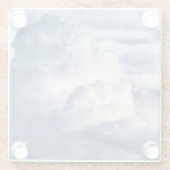 Cumulus Cloud Group Glazen Onderzetter (Achterkant)