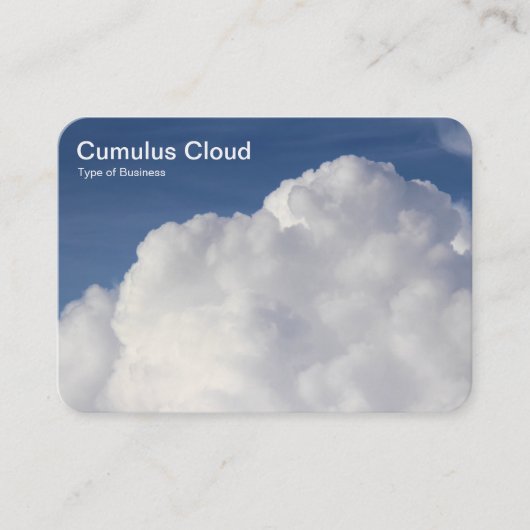 Cumulus Cloud Visitekaartje (Voorkant)