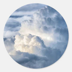 Cumuluswolkengroep Ronde Sticker