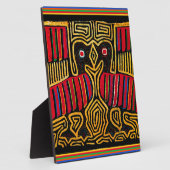 Cuna Indian Mola Duck Design Fotoplaat (Zijkant)