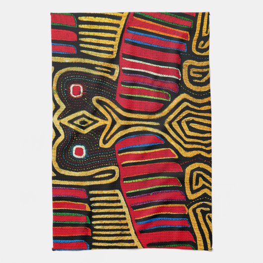 Cuna Indian Mola Duck Design Theedoek (Verticaal)