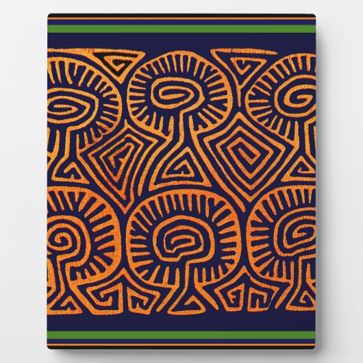 Cuna Indian Mushroom Demons Fotoplaat (Voorkant)