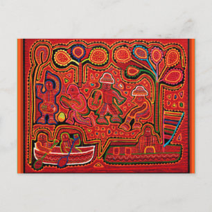 Cuna Indische Mannen in Cayucos Briefkaart