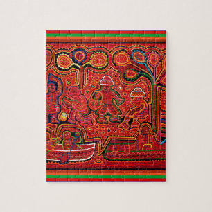 Cuna Indische Mannen in Cayucos Legpuzzel