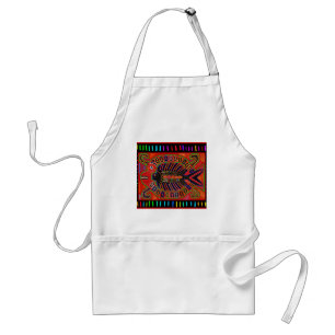 Cuna Indische Mola Vliegende Vis Standaard Schort