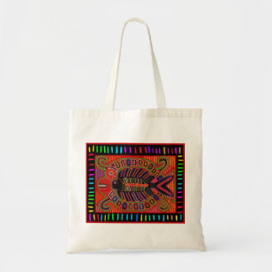 Cuna Indische Mola Vliegende Vis Tote Bag