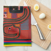 Cuna Tribal Design Theedoek (Quarter Fold)