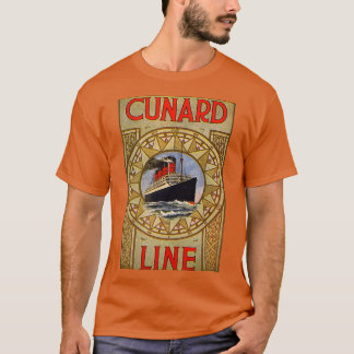 Cunard Line vintage-poster T-shirt