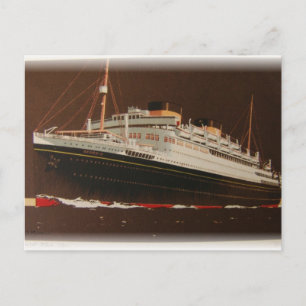 Cunard Lines 1930's Briefkaart