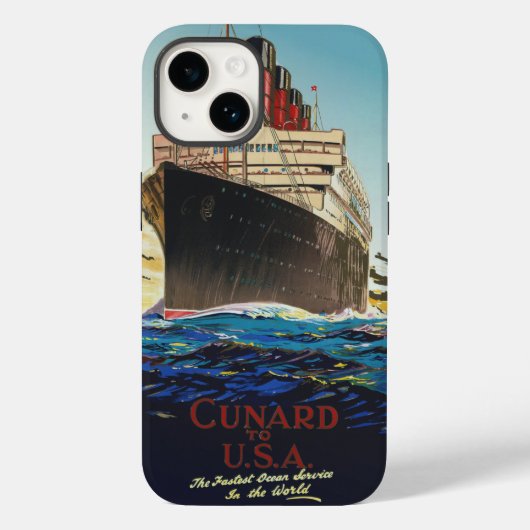 CUNARD OCEAN LINER AQUITANIA Case-Mate iPhone CASE (Achterkant)