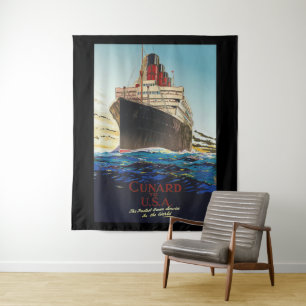 CUNARD OCEAN LINER AQUITANIA WANDKLEED
