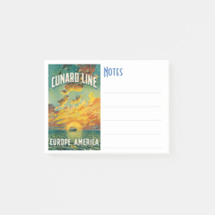 CUNARD OCEAN LINER EUROPE AMERICA POST-IT® NOTES