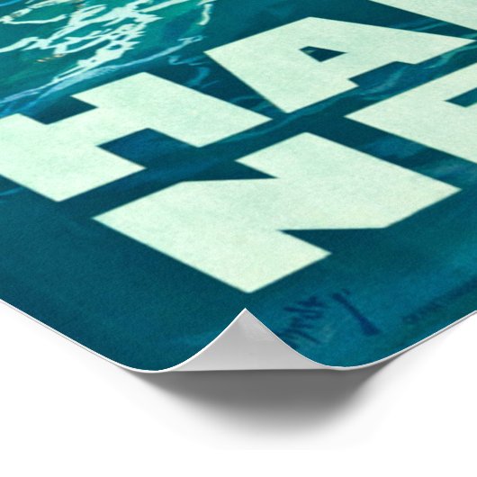 CUNARD OCEAN LINER HAMBURG NEW YORK POSTER (Hoek)