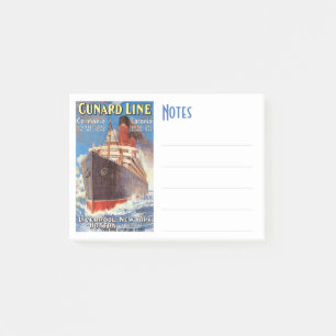 CUNARD OCEAN LINER TRAVEL POST-IT NOTA'S POST-IT® NOTES
