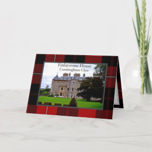 Cunningham Clan Scottish Home Folded Wenskaart Kaart
