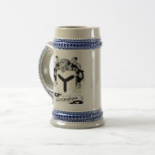 Cunningham Coat of Arms Stein - Family Crest Bierpul (Voorkant links)