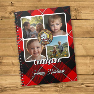 Cunningham Familie Foto Collage Notitieboek