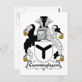 Cunningham Family Crest Briefkaart (Voorkant / Achterkant)