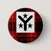 Cunningham Modern Tartan Button (Voorkant)