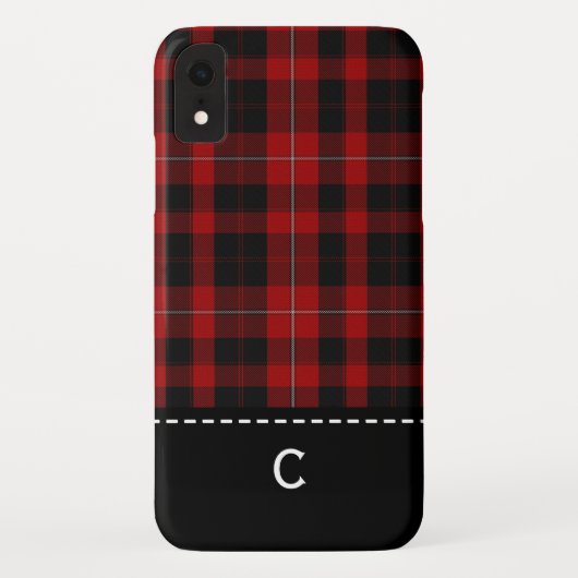 Cunningham Pset Monogrammed iPhone XR Hoesje (Achterkant)